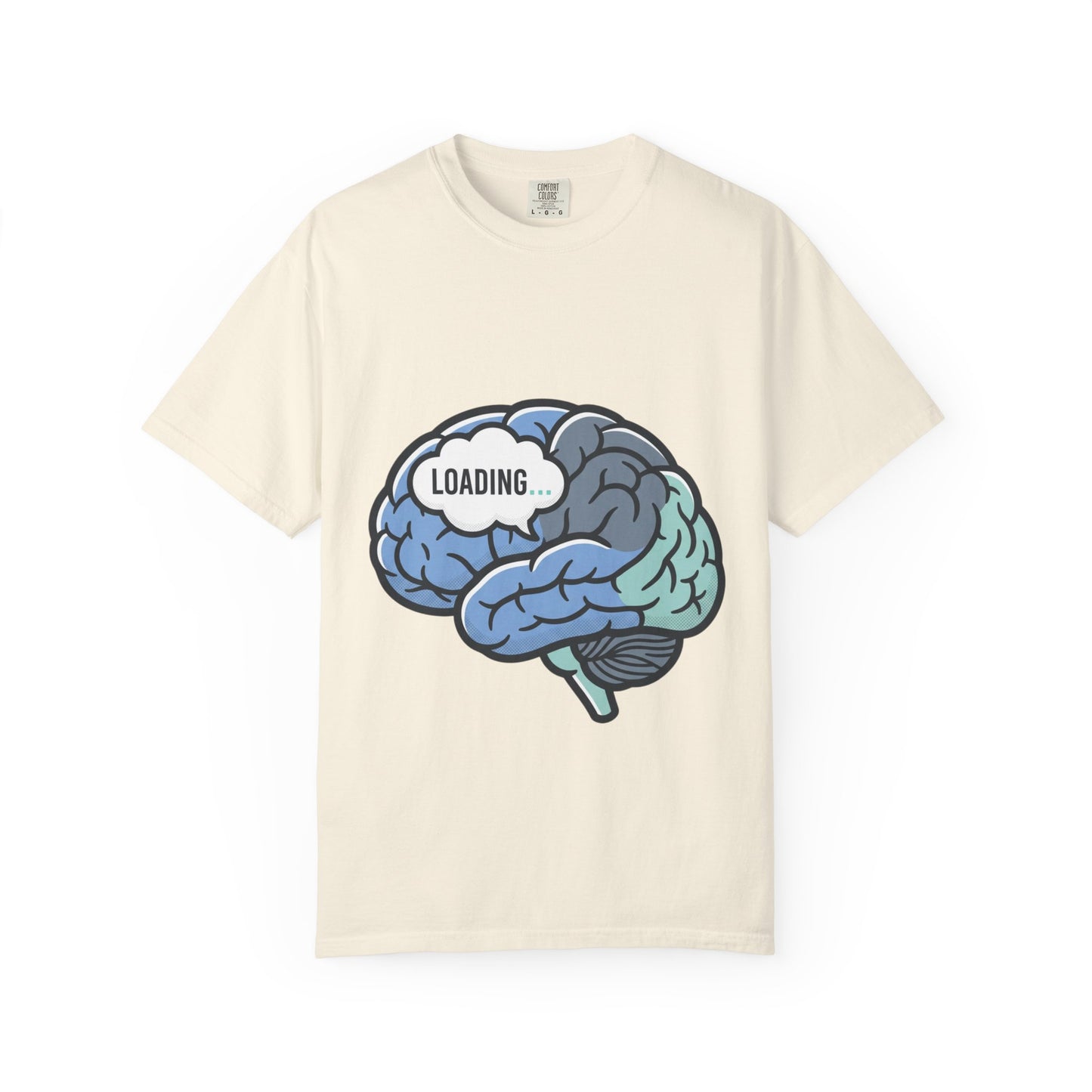Loading Brain Graphic Tee — “Activate with a Cup of Coffee” Novelty T-Shirt