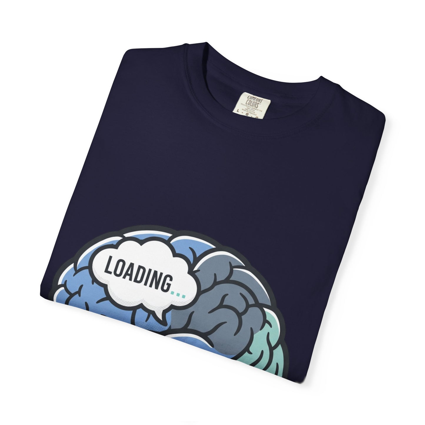 Loading Brain Graphic Tee — “Activate with a Cup of Coffee” Novelty T-Shirt