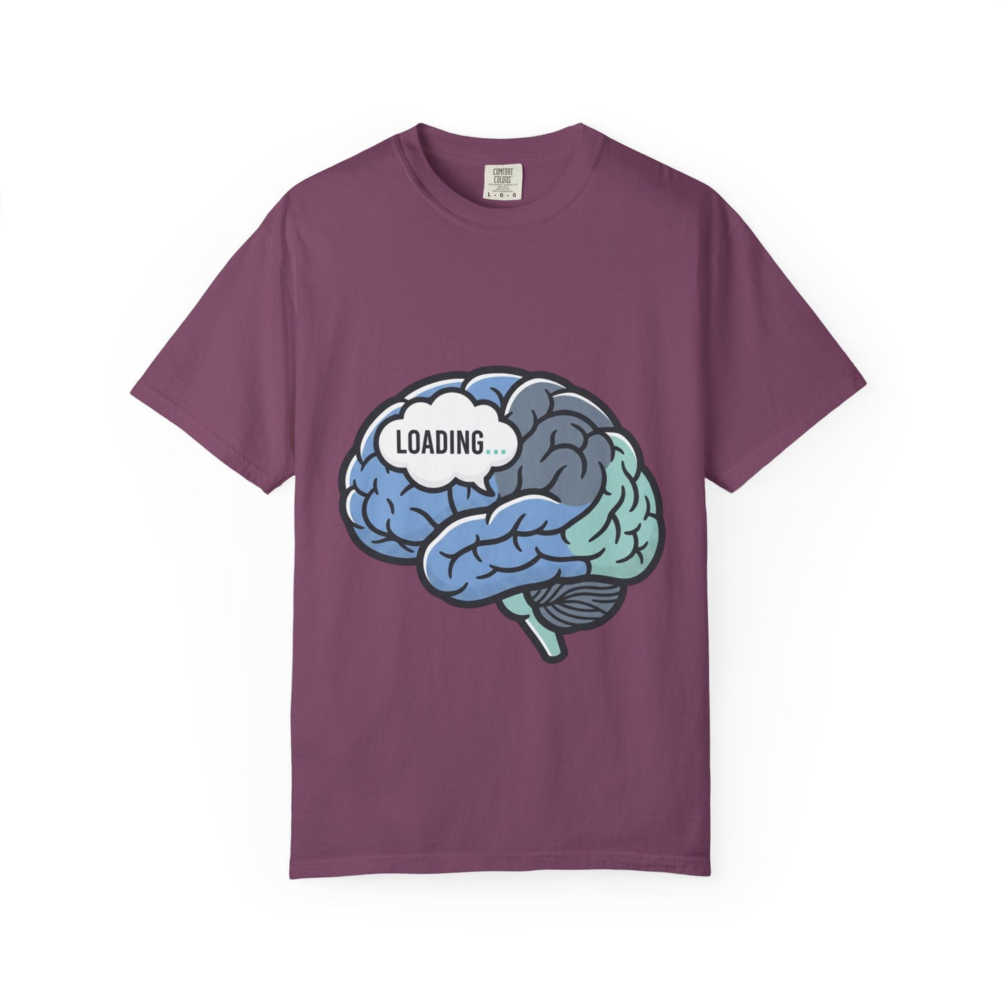 Loading Brain Graphic Tee — “Activate with a Cup of Coffee” Novelty T-Shirt