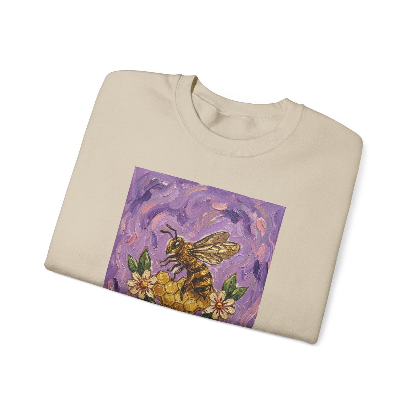 Sweet Like Honey Bee Sweatshirt | Traditional Tattoo Floral Banner
