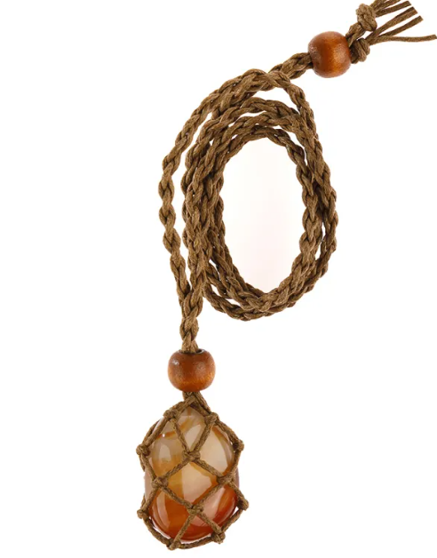 Macrame Labradorite Necklace