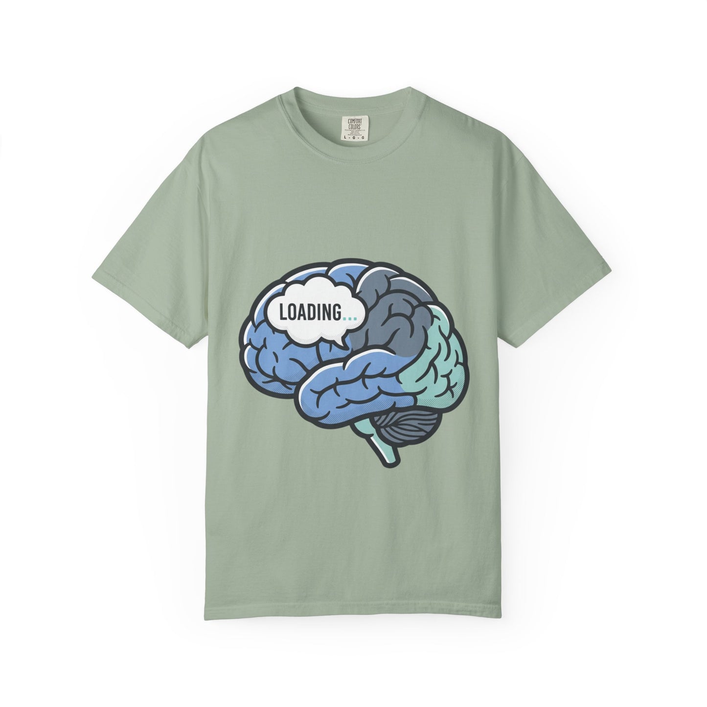 Loading Brain Graphic Tee — “Activate with a Cup of Coffee” Novelty T-Shirt