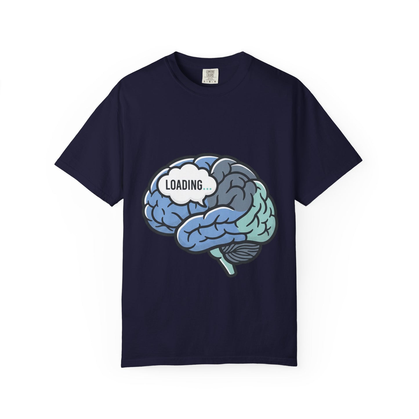 Loading Brain Graphic Tee — “Activate with a Cup of Coffee” Novelty T-Shirt