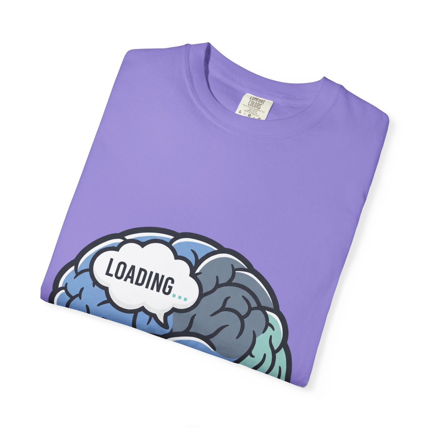 Loading Brain Graphic Tee — “Activate with a Cup of Coffee” Novelty T-Shirt