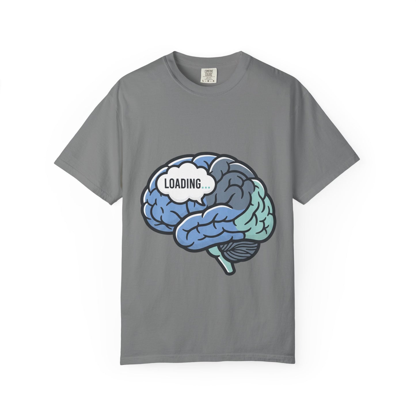 Loading Brain Graphic Tee — “Activate with a Cup of Coffee” Novelty T-Shirt