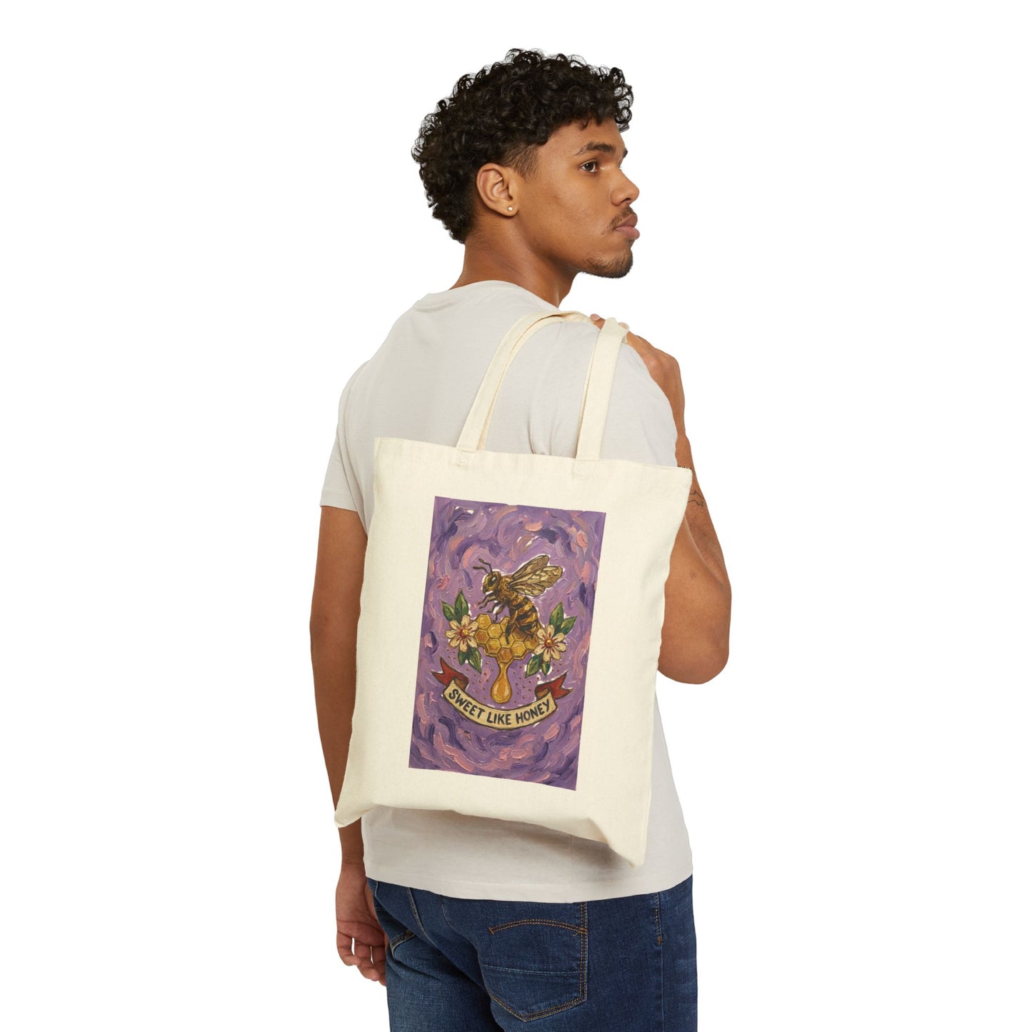 Eagle & Florals Tote | Traditional Tattoo Flash, Banner Heart Illustration