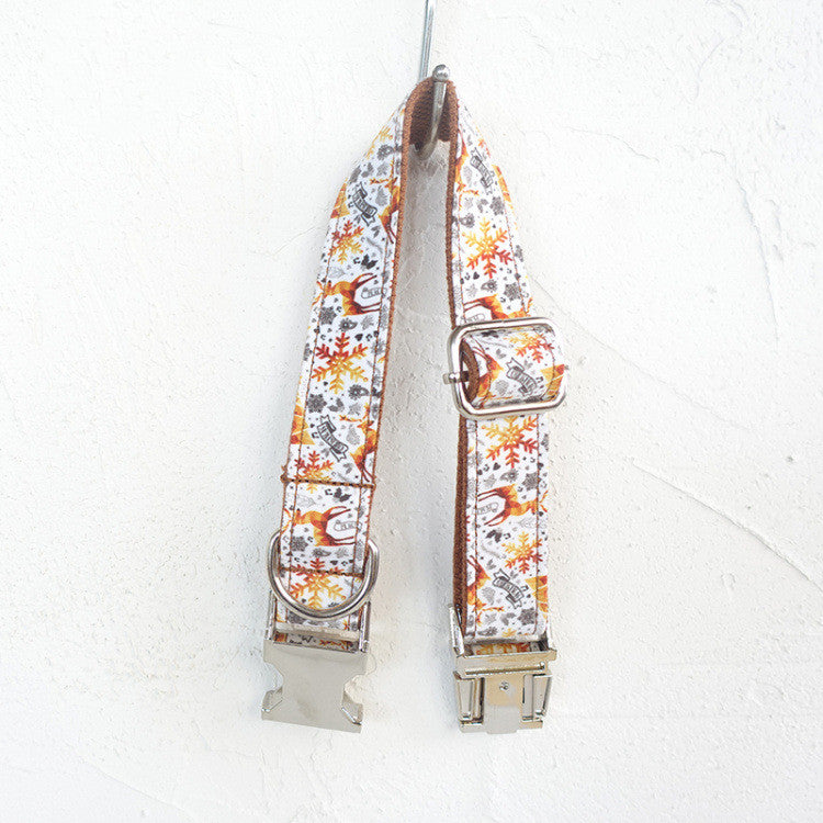 Festive Golden Dog Collar by MUTTCO