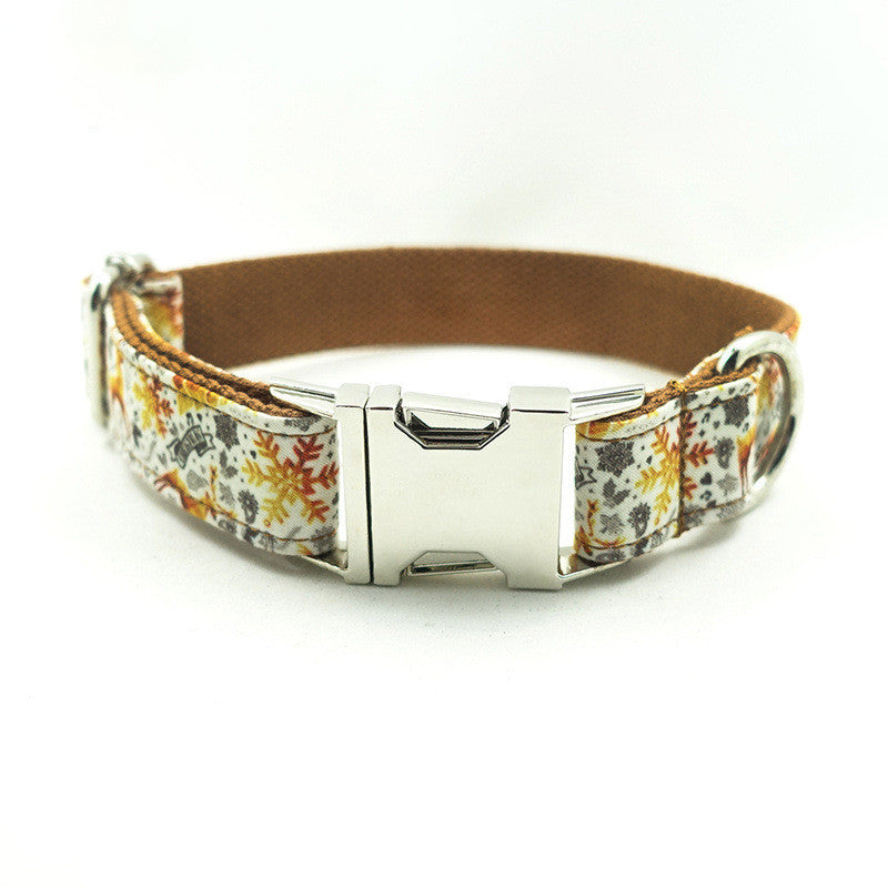 Festive Golden Dog Collar by MUTTCO