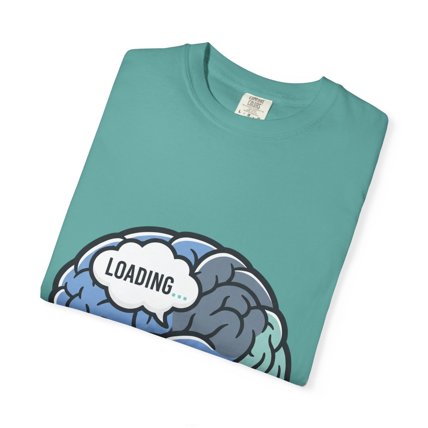 Loading Brain Graphic Tee — “Activate with a Cup of Coffee” Novelty T-Shirt