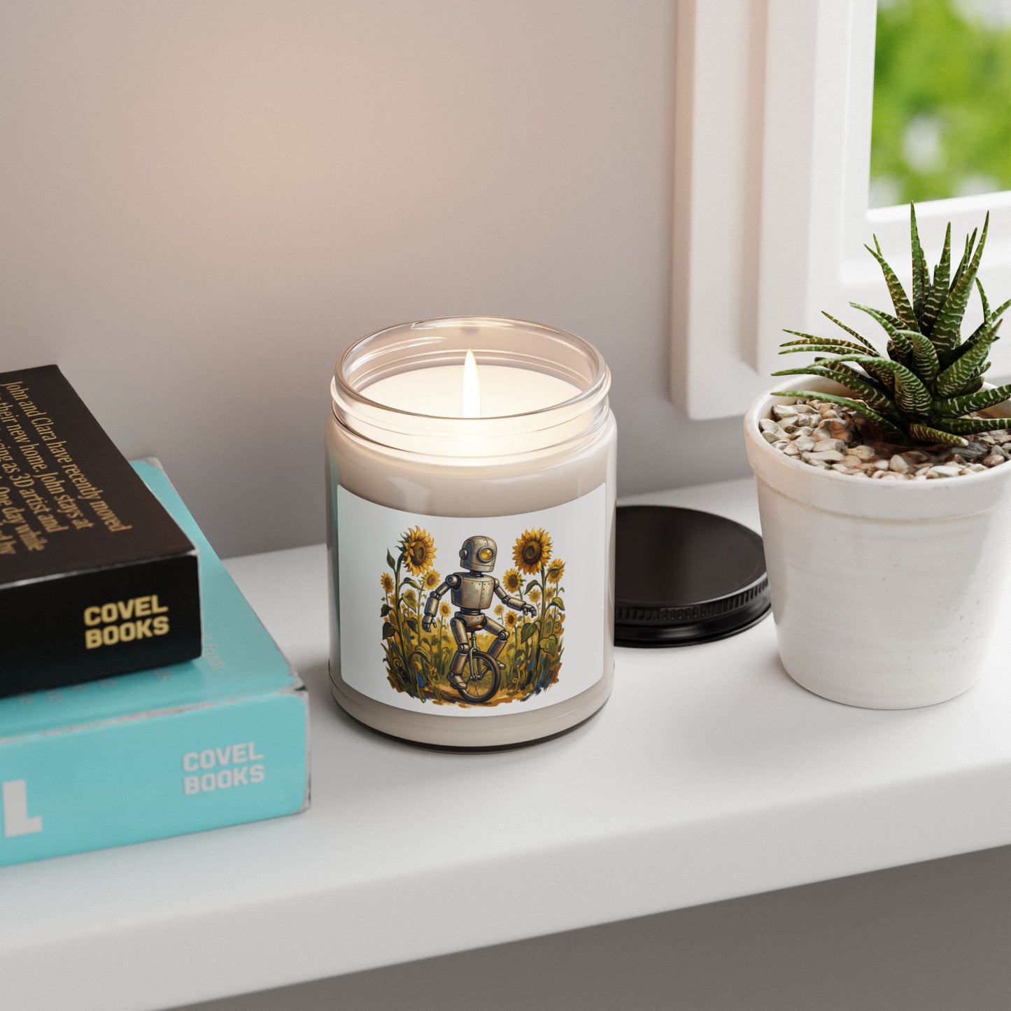 Sunflower Bouquet Scented Soy Candle — 9oz Floral Aromatherapy Jar