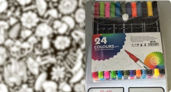 DIY Coloring Blanket With Markers