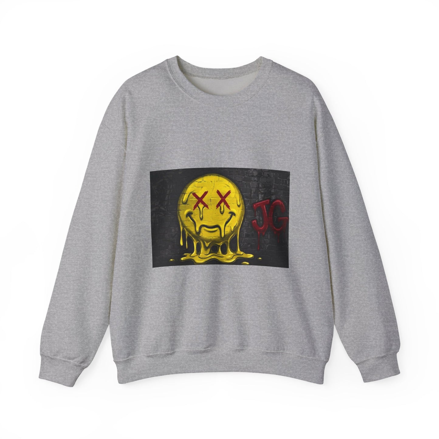 Melting Smiley Crewneck Sweatshirt