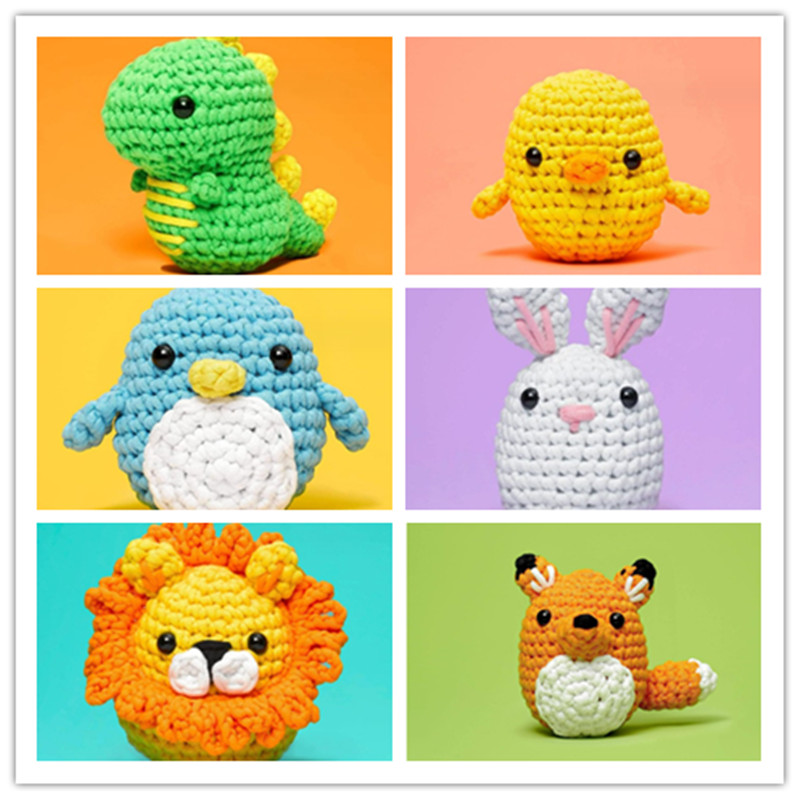 Cute Animal Crochet Kit for Beginners