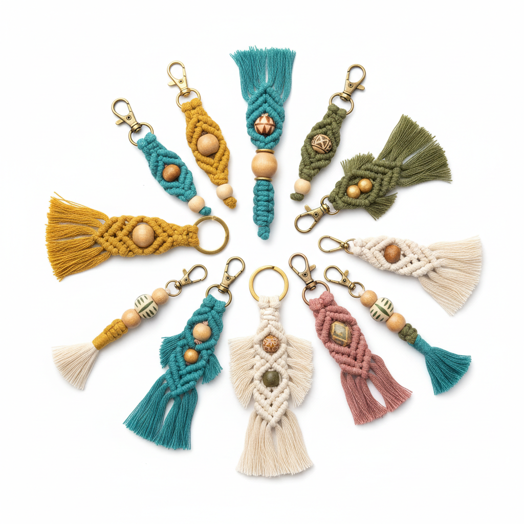 Macrame keychains