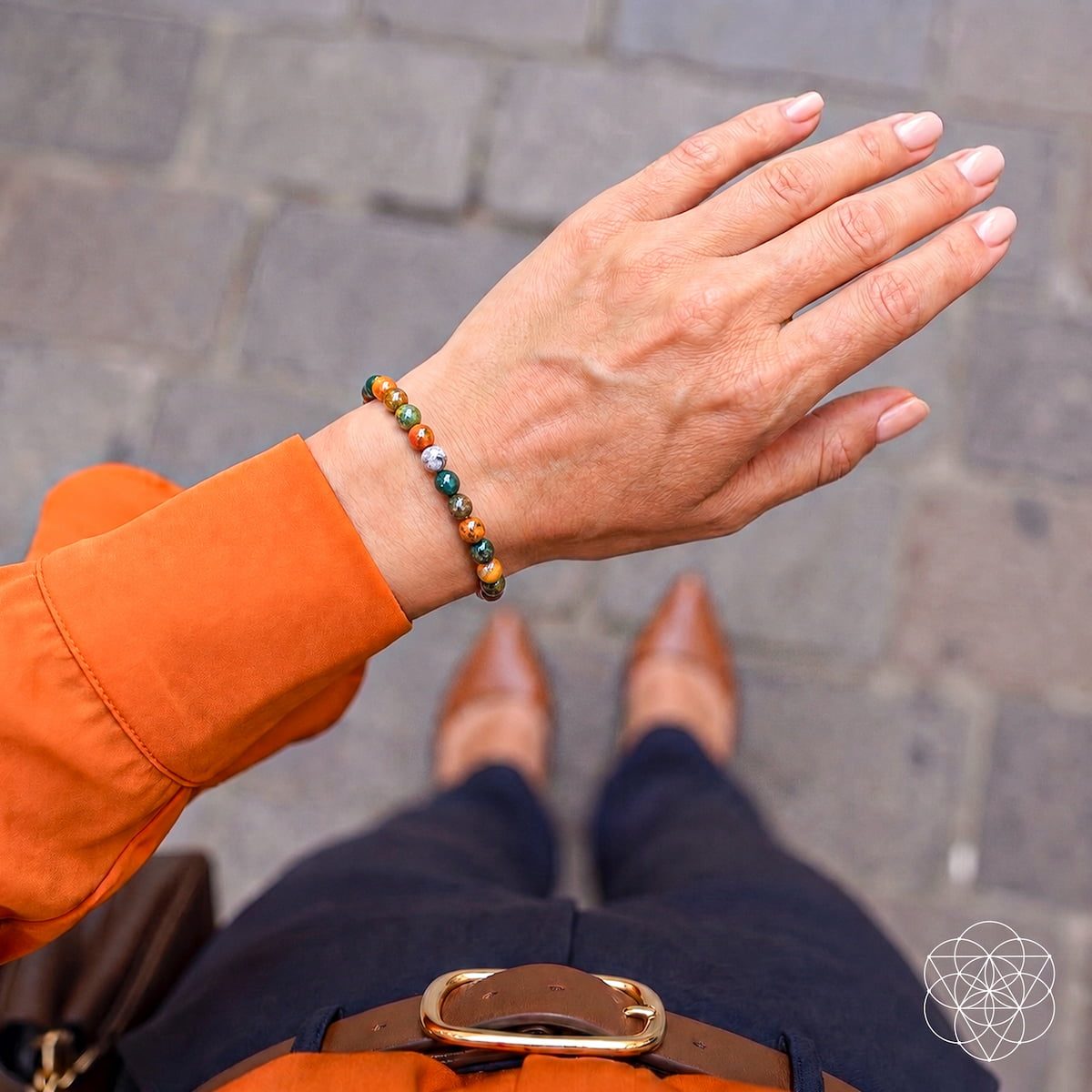 Quiet My Mind – Ocean Jasper Bracelet | 6mm