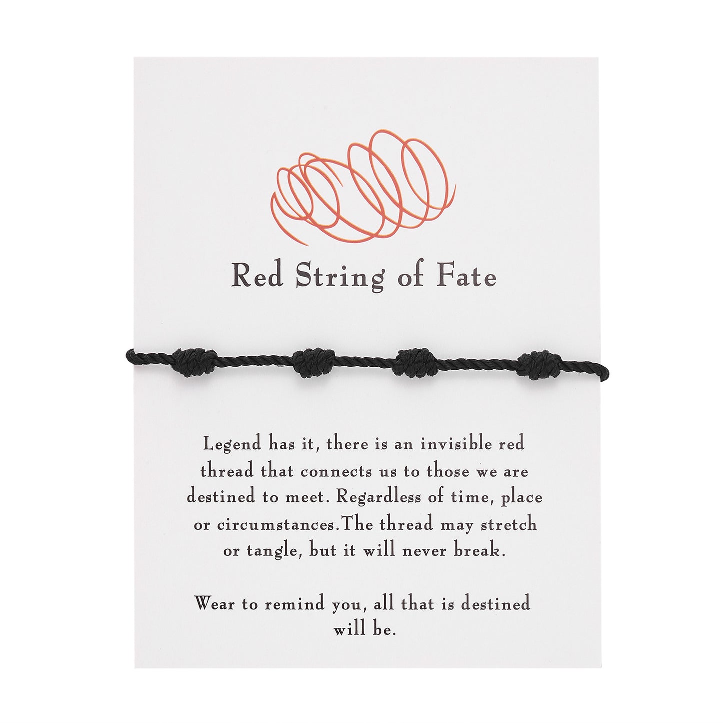 7 Knots Red Rope Woven Bracelet - Length Design