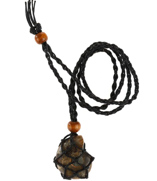 Macrame Labradorite Necklace