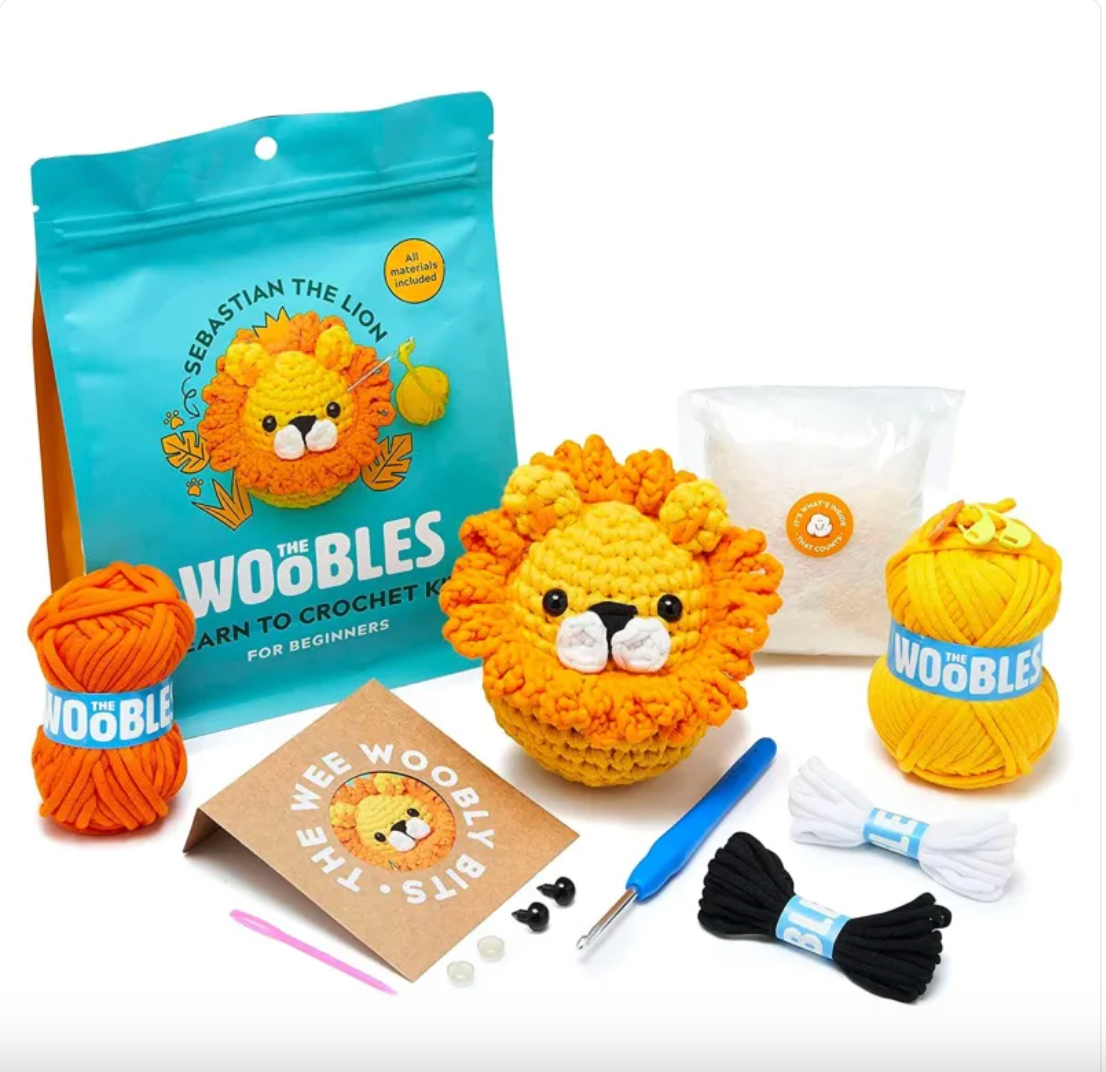 Beginner Crochet Kit – Complete DIY Crochet Starter Set with Yarn & Tools