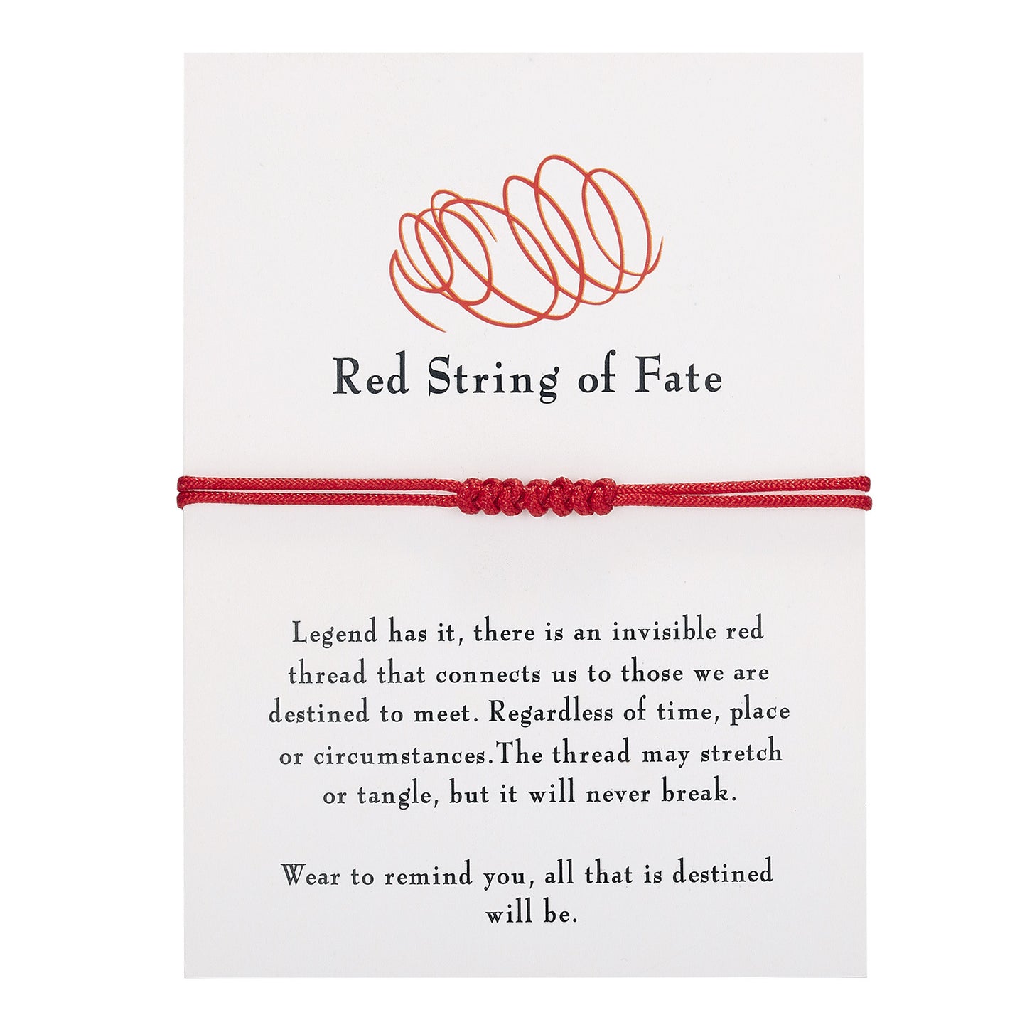 7 Knots Red Rope Woven Bracelet - Length Design