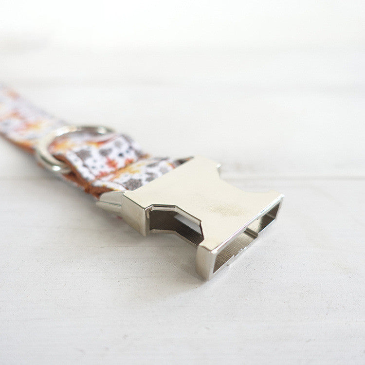 Festive Golden Dog Collar by MUTTCO