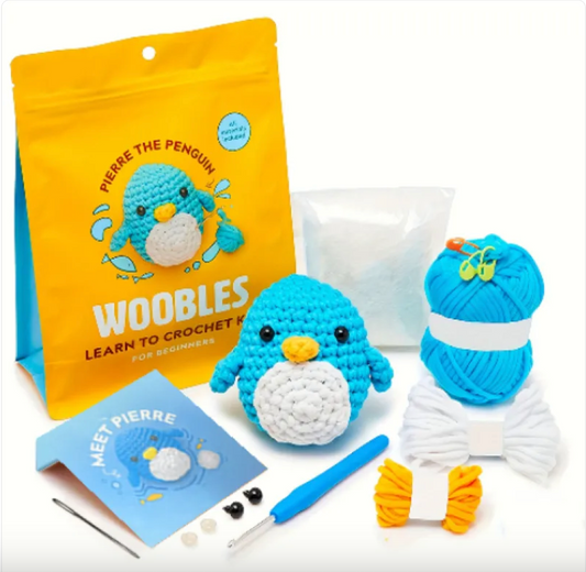 Beginner Crochet Kit – Complete DIY Crochet Starter Set with Yarn & Tools