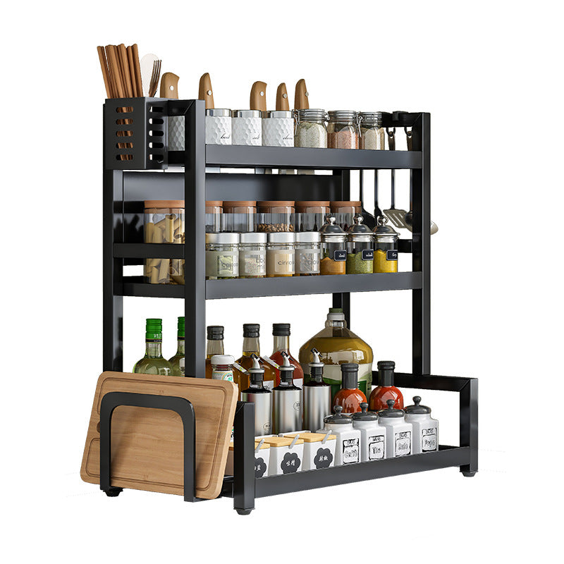 Multi-Functional Kitchen Spice Rack with Knife Holder